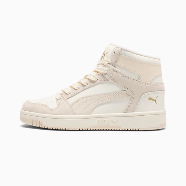Tenis para mujer PUMA Rebound LayUp SL, Warm White-Alpine Snow-Sugared Almond, extralarge